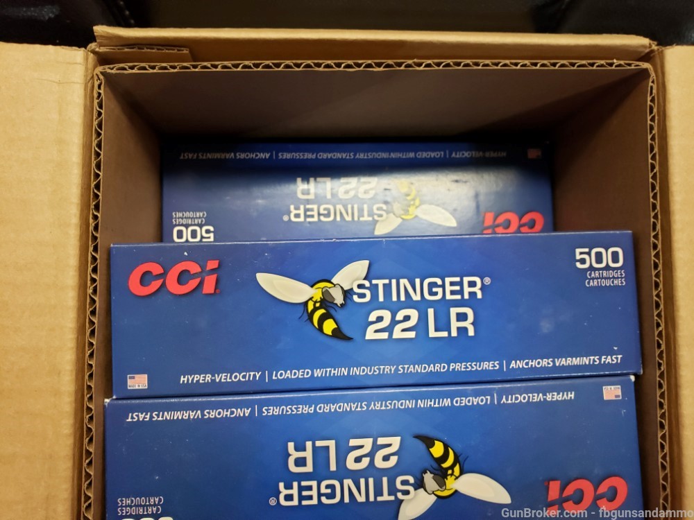 IN STOCK! 5000 ROUNDS NEW CCI STINGER .22 LR 32 HP COPPER 22 50 CCI50 MAG-img-3