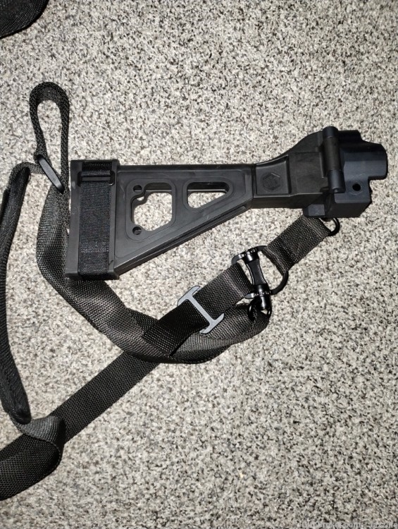 New SB Tactical HK Side Folding Arm Brace SBT5 SP5 MP5 with sling-img-0