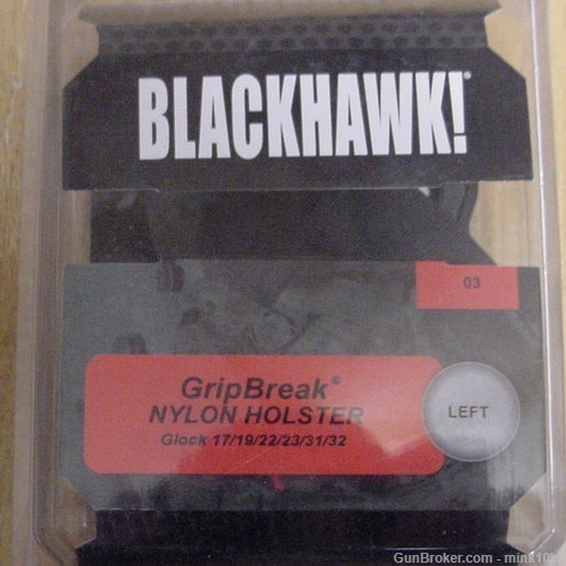 Blackhawk Grip Break Holster Glock17-19-22-22-23-31-32 Left-img-0