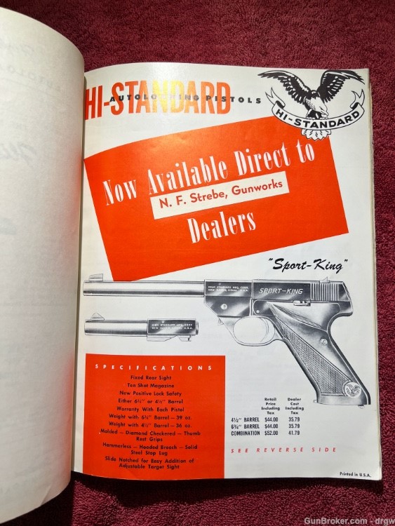 N.F.Strebe Gunworks Strebco Products Gun & Parts Cat. No.6 Wahington 27, DC-img-10