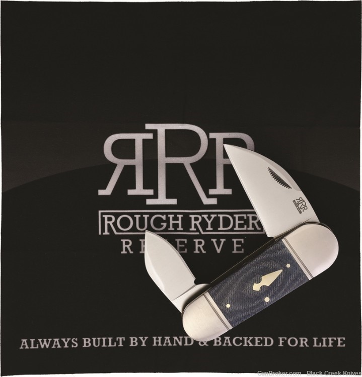 Rough Ryder Reserve Rhino Toe Folding Knife Micarta Handle D2 Blade-img-1