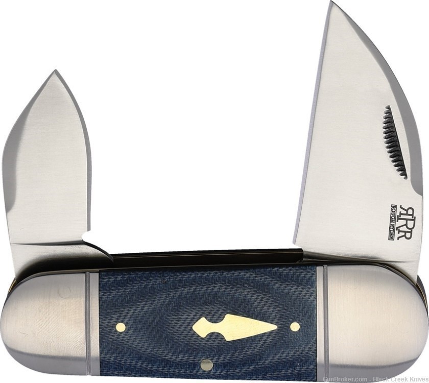Rough Ryder Reserve Rhino Toe Folding Knife Micarta Handle D2 Blade-img-0