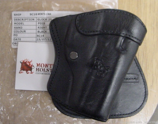 Montezuma Paddle Holster Glock 20 Black-img-0