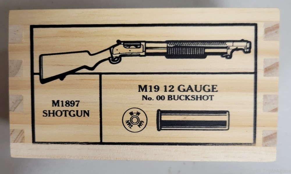 WWII Victory Series 12 gauge Solid Brass M 19 00 Buck collector shotshells-img-2