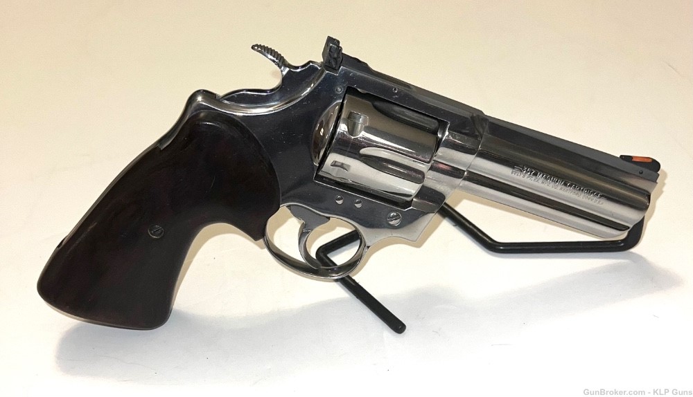 Colt King Cobra 1989 .357 Magnum 4” Mirrored Stainless Steel SNAKE GUN-img-2