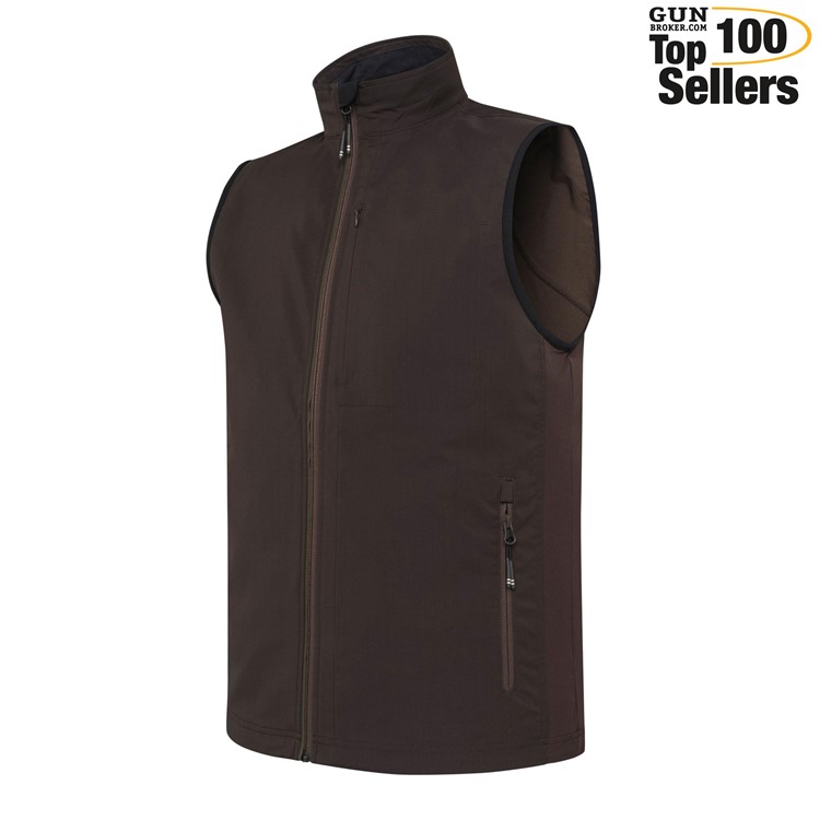 BERETTA Men's Windshell EVO Brown Bark Vest, Size: L-img-0