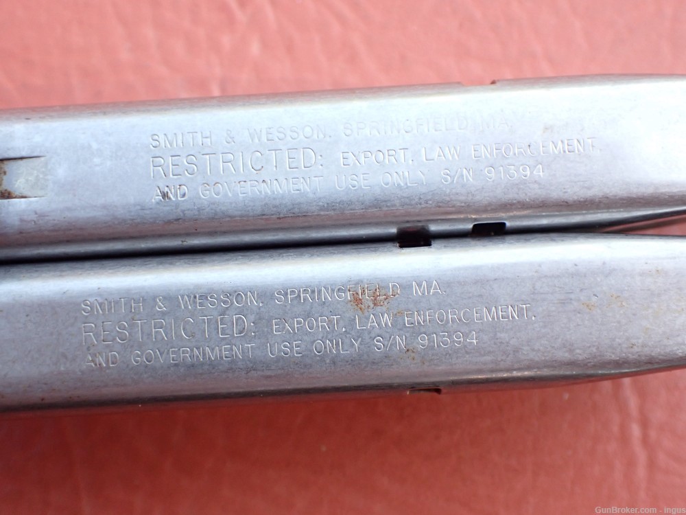 (2 TOTAL) SMITH & WESSON MODEL 5906 9MM FACTORY STAINLESS 15RD MAGAZINE-img-13