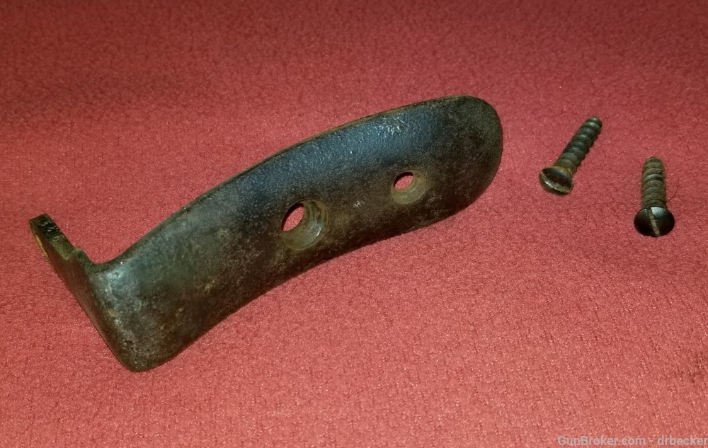 Ballard musket buttplate with screws Brown Manf co original parts-img-1