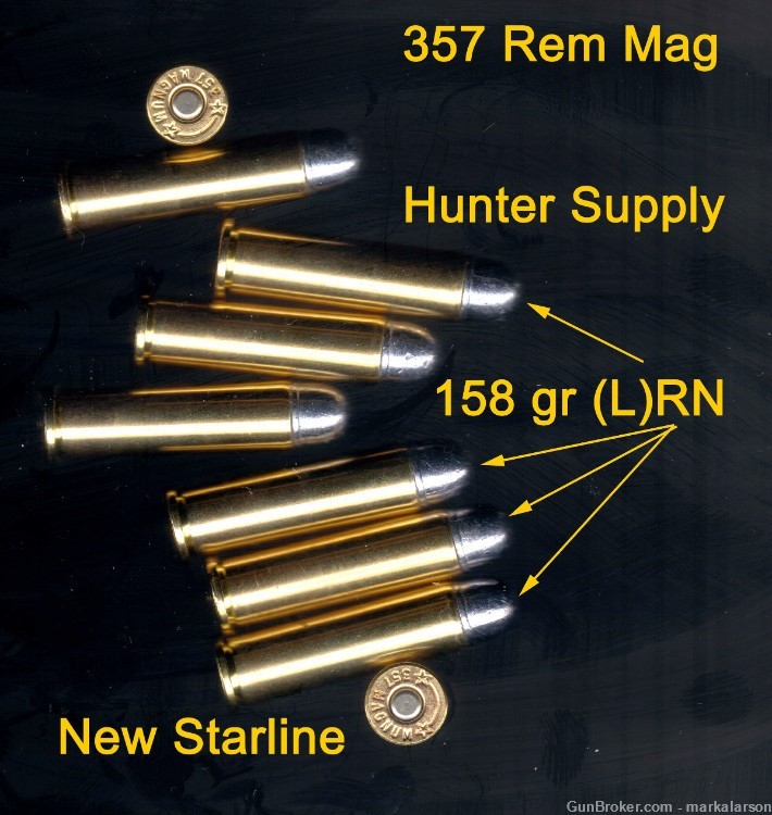 357 Magnum / Hunter Supply 158 gr. (L)RN / Unique Ammo / Inventory Low-img-1