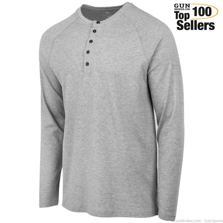 BERETTA Scout Performance Henley, Color: Grey Mel, Size: M-img-0