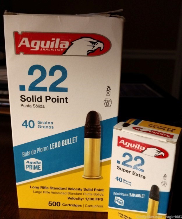 Aguila Super Extra - .22LR 40gr - Solid Point - 500rds-img-0