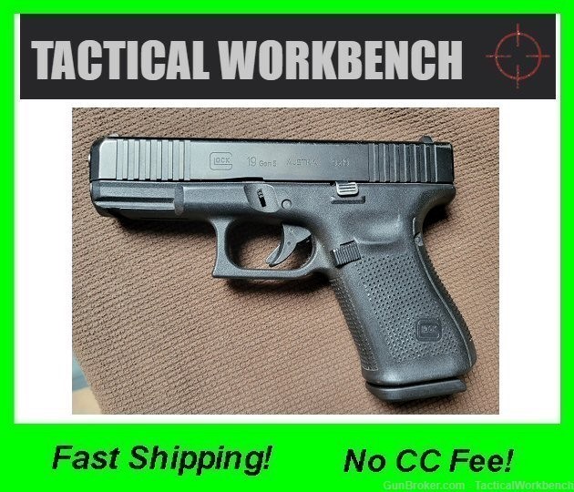 Glock 19 Gen 5, 15rd, Front Serrations - CONSIGNMENT!  -img-0