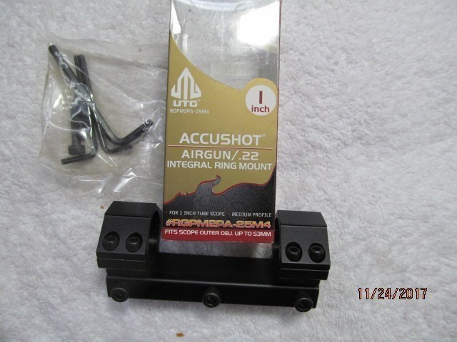 UTG Accushot Airgun/.22 Integral Ring Mount-img-0
