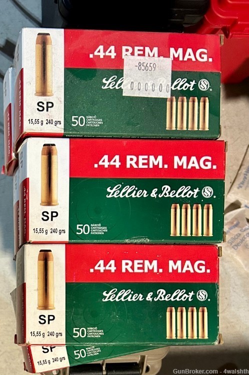 Sellier & Bellot 44 mag ammo 240gr SP-img-1