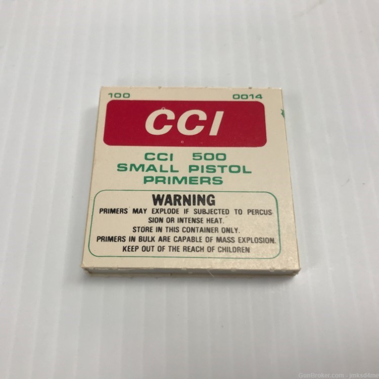 CCI Small Pistol Primers 100ct-img-0