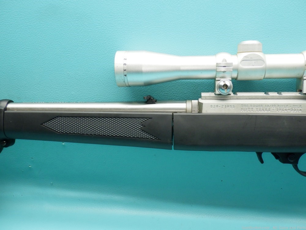 Ruger 10/22 Takedown .22LR 18.5"bbl Rifle 50th Year W/ Scope & Bipod-img-7