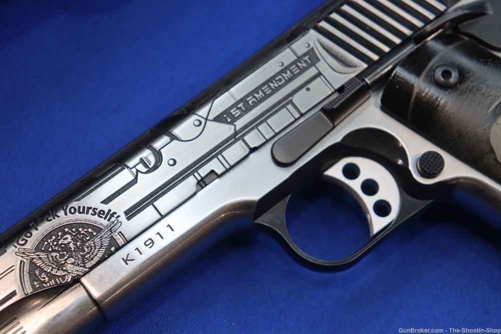 Kimber K1911 Pistol ELON MUSK 1st Amendment Edition 1 of 25 45ACP Engraved-img-3
