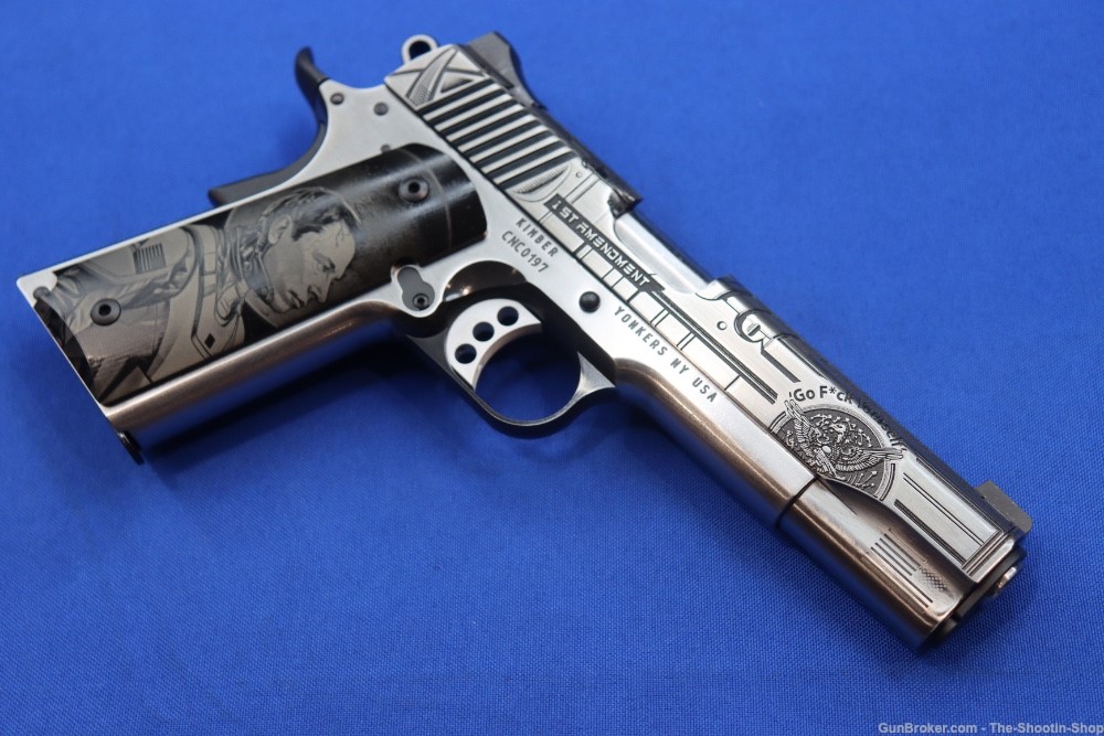 Kimber K1911 Pistol ELON MUSK 1st Amendment Edition 1 of 25 45ACP Engraved-img-8