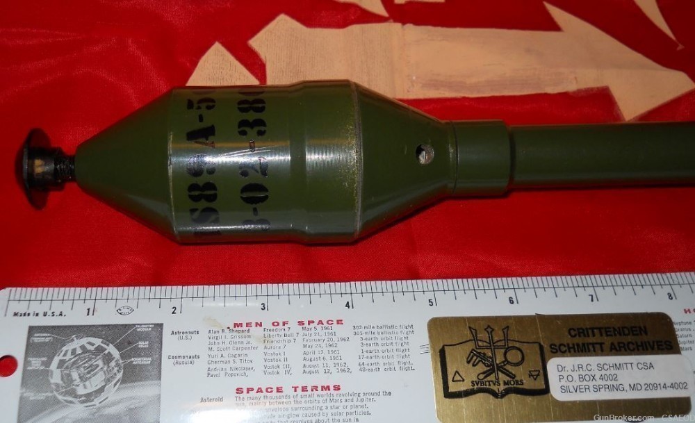 CHINESE POCKET ARTILLERY  50mm MORTAR SHELL  H.E. TRAINER  TYPE TWO-img-4