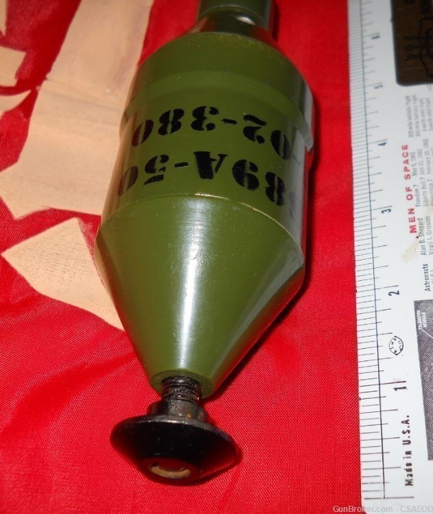 CHINESE POCKET ARTILLERY  50mm MORTAR SHELL  H.E. TRAINER  TYPE TWO-img-6