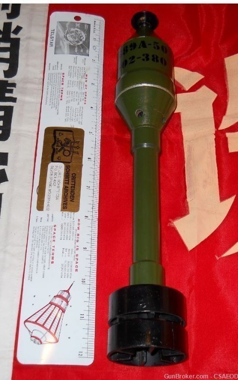 CHINESE POCKET ARTILLERY  50mm MORTAR SHELL  H.E. TRAINER  TYPE TWO-img-2