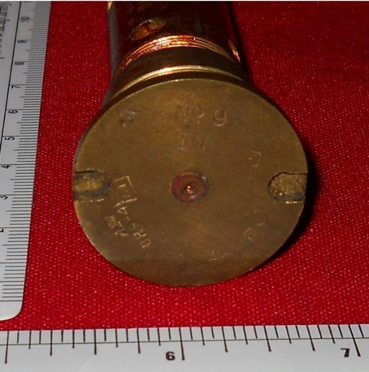 BRITISH NAVY ARTILLERY CASE PRIMER  FROM Col. Jarrett COLLECTION-img-1