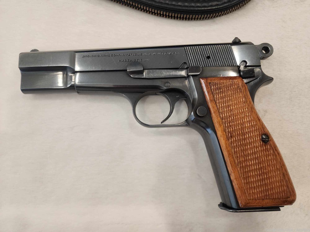 Browning Hi-Power T Series 9mm Made in Belgium with Zip Case-img-1