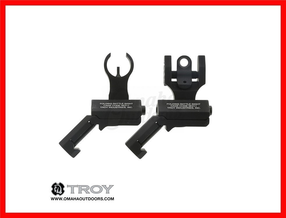 Troy Industries TROY 45 Degree HK/Round Offset Sights - Black-img-0
