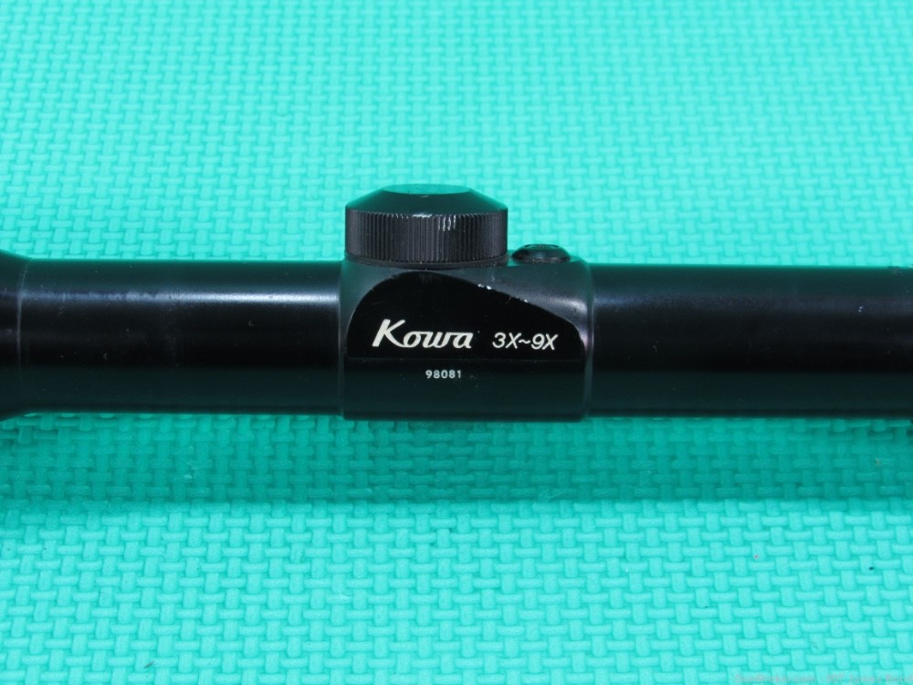 Rare Kowa Rifle Scope 3-9x42mm Gloss Black Post Under Cap or Thin Crosshair-img-1