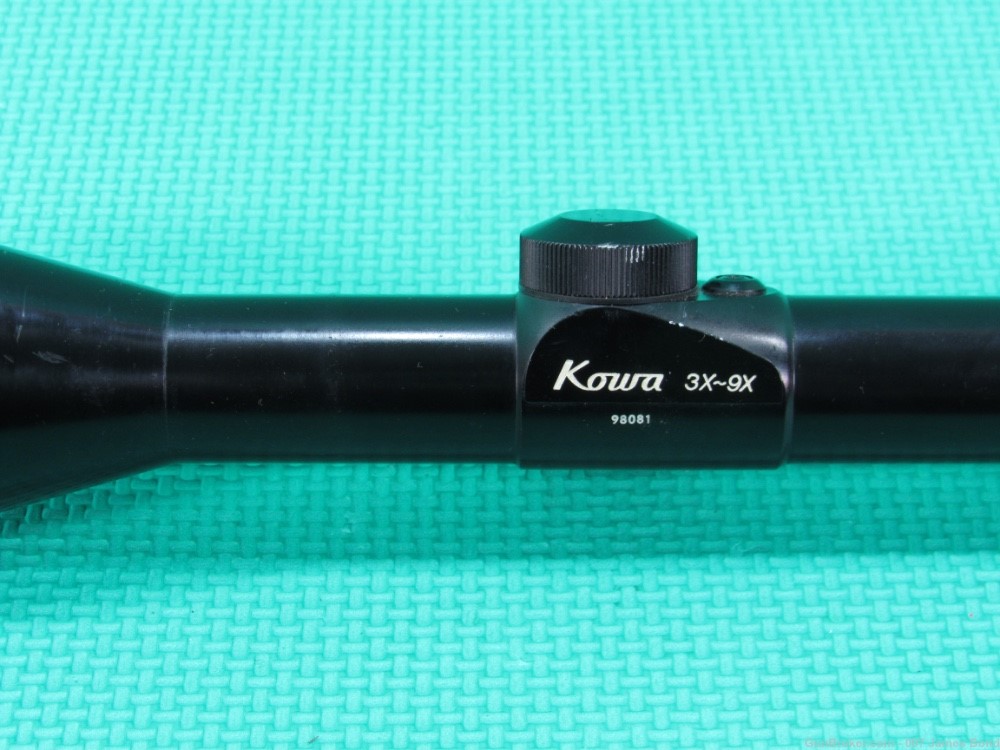 Rare Kowa Rifle Scope 3-9x42mm Gloss Black Post Under Cap or Thin Crosshair-img-3