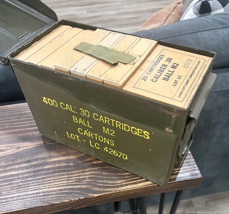 Lake City M2 ball ammunition 400 rounds with ammo can-img-0