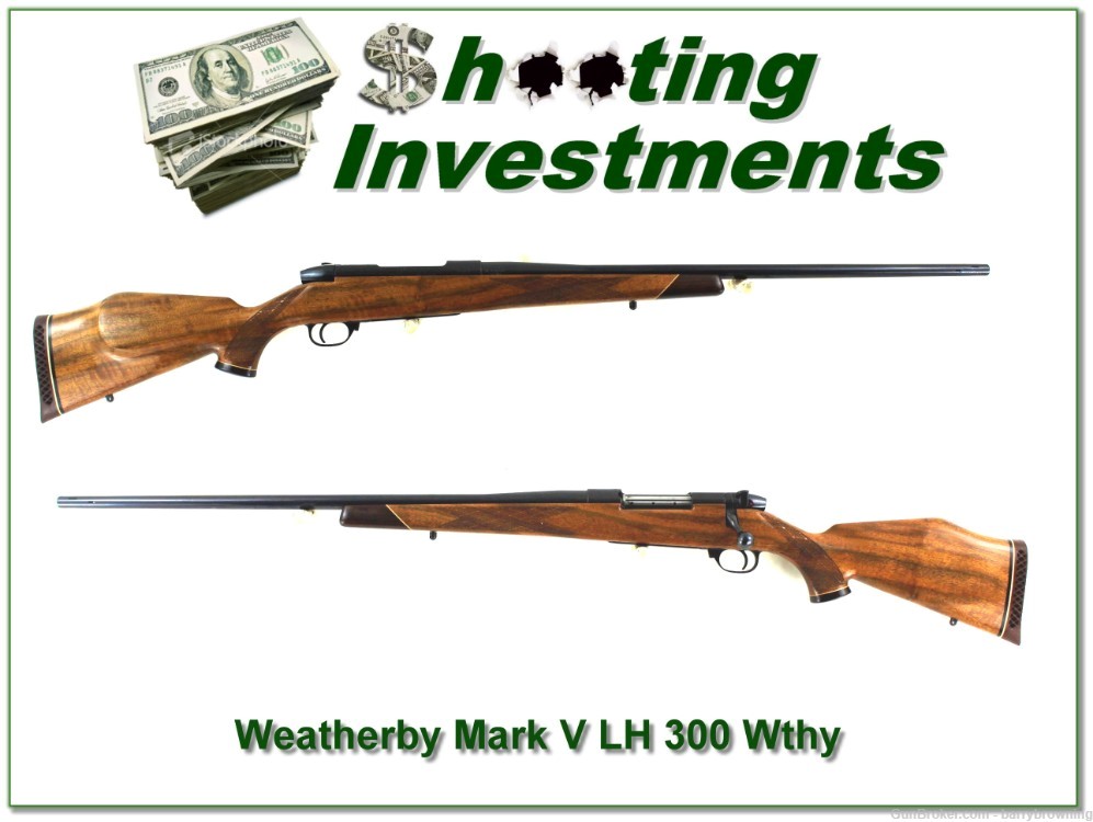 Weatherby Mark V Deluxe LH 300 Wthy 26in Exc Cond!-img-0