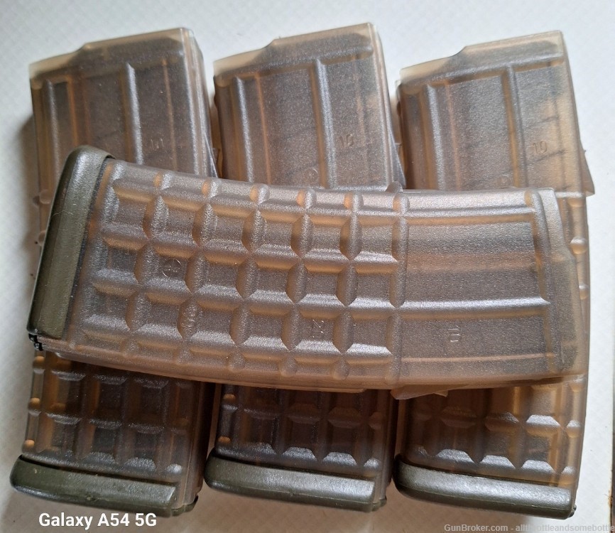 (4) factory OEM Steyr Arms AUG 5.56 Translucent 30 Round Magazines-img-1