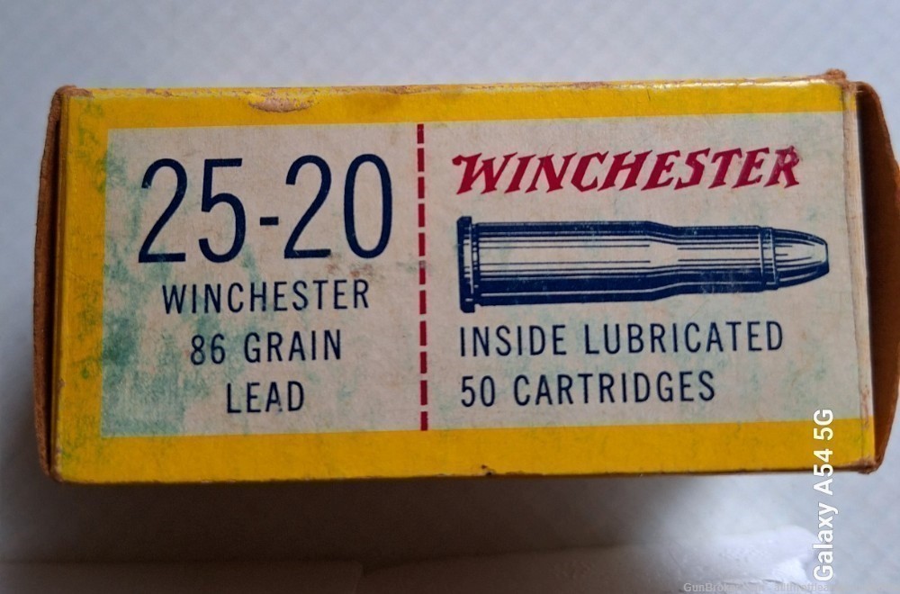 (120) factory rounds (27) brass 25-20 Winchester in Rem & Win-img-3