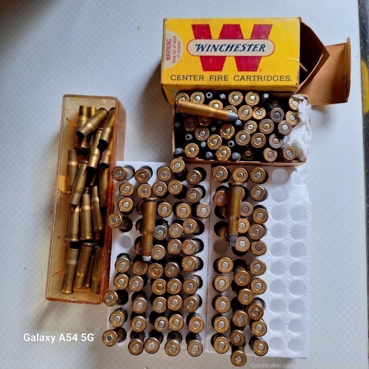 (120) factory rounds (27) brass 25-20 Winchester in Rem & Win-img-1