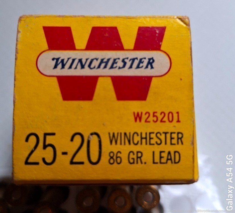(120) factory rounds (27) brass 25-20 Winchester in Rem & Win-img-6