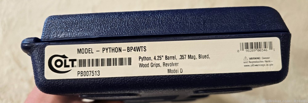 NEW RELEASE Colt Python Blued 4.25" .357 Magnum PYTHON-BP4WTS-img-2