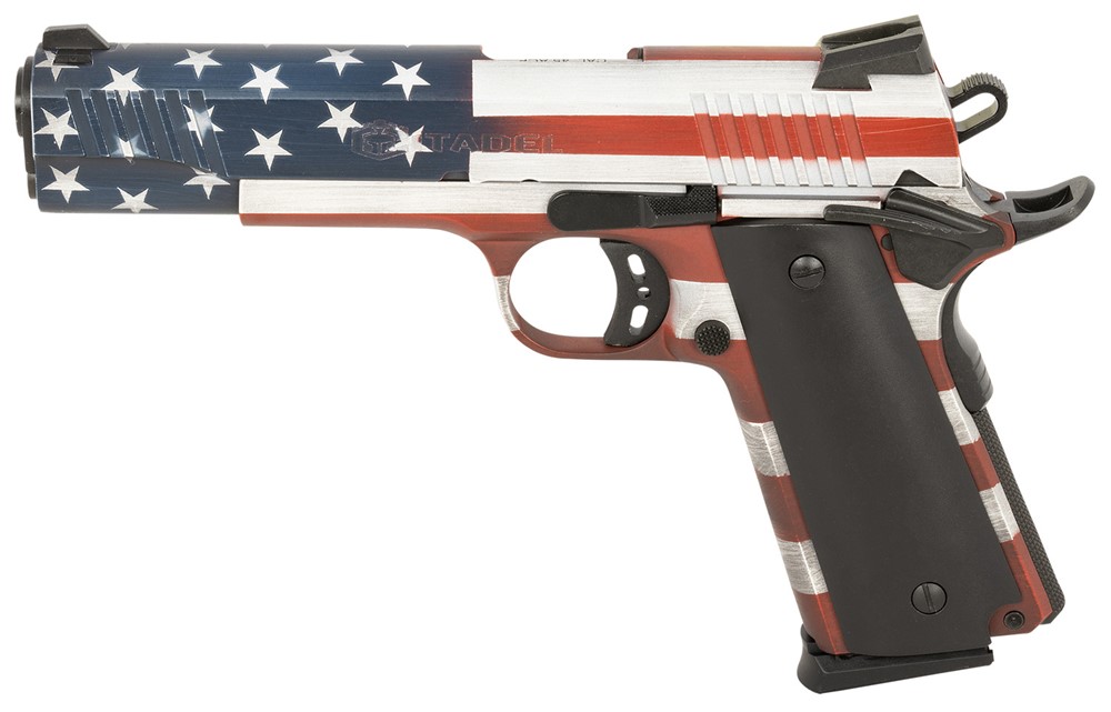 Citadel M1911 Government 45 ACP Pistol 5 American Flag Cerakote CIT45FSPUSA-img-1