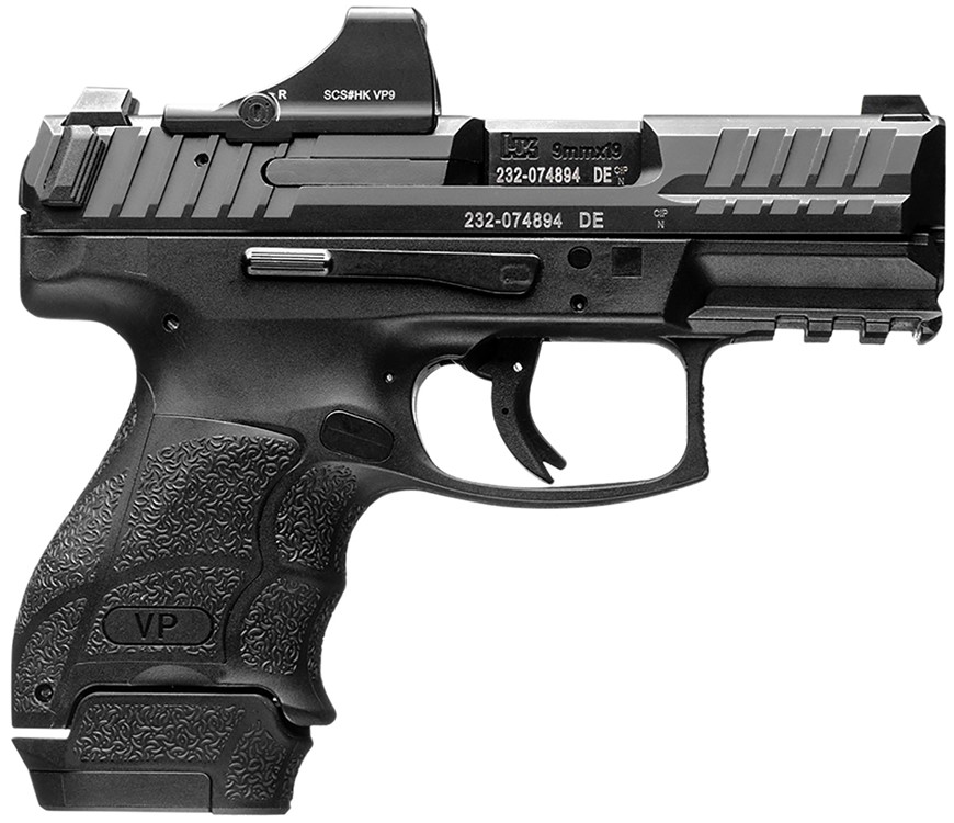 HK VP9SK 9mm Luger Pistol 3.39 Black w/Holosun SCS 81000805-img-0