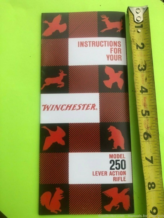 WINCHESTER MODEL 250 LEVER ACTION OWNERS INSTRUCTIONS MANUAL (702)-img-2