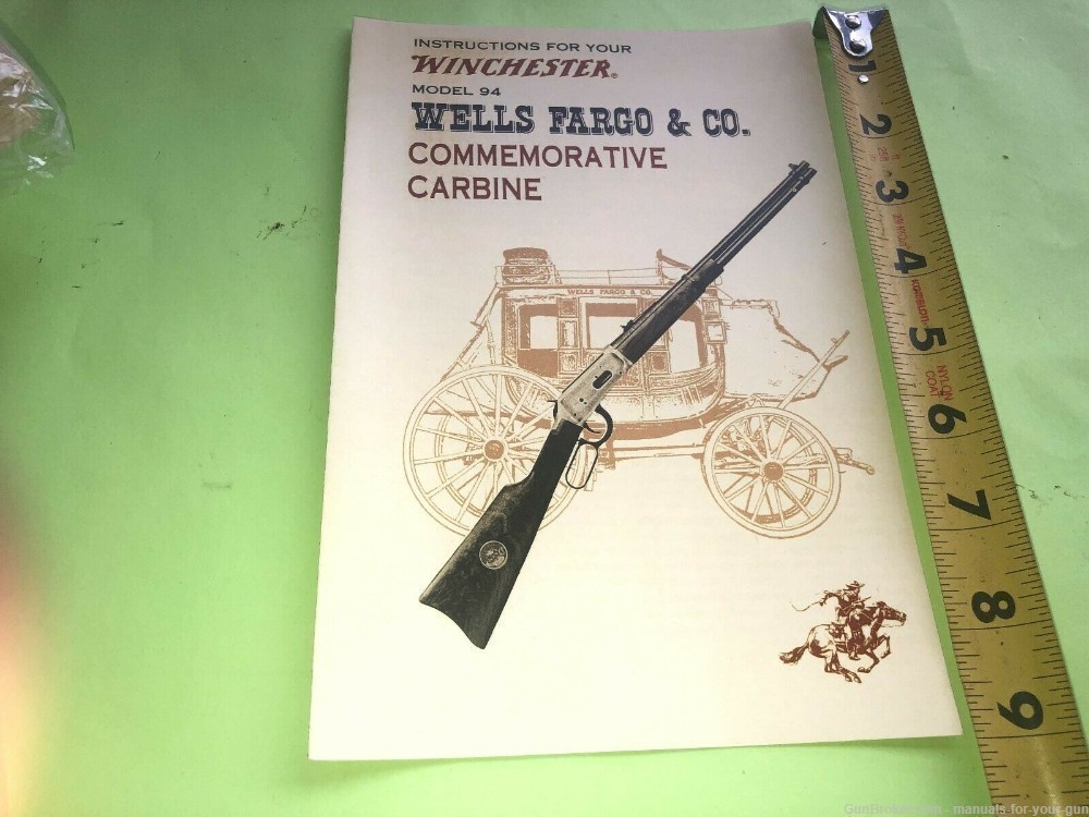 WINCHESTER Instructions for commemorative "WELLS FARGO & CO" Model 94 (597)-img-2