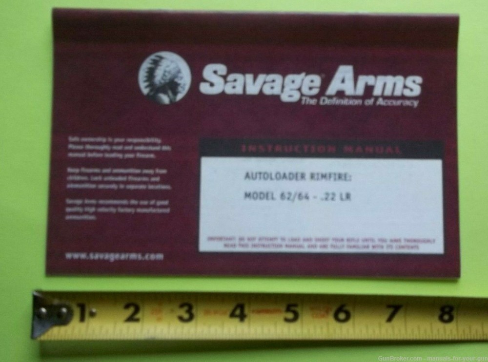 SAVAGE ARMS AUTOLOADER RIMFIRE MODEL 62/64 22 CAL. LR (595)-img-1