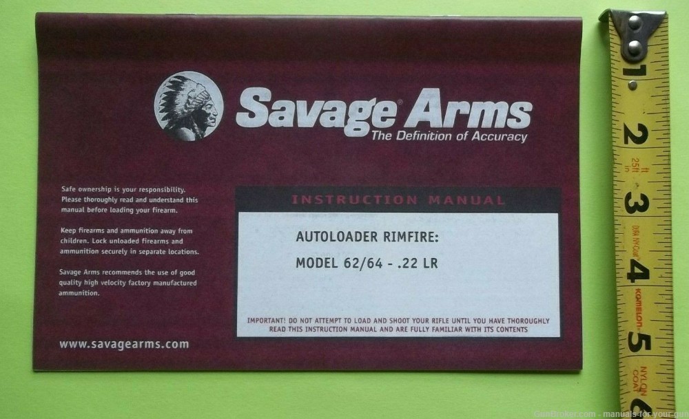 SAVAGE ARMS AUTOLOADER RIMFIRE MODEL 62/64 22 CAL. LR (595)-img-2
