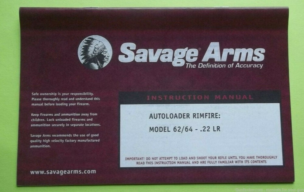 SAVAGE ARMS AUTOLOADER RIMFIRE MODEL 62/64 22 CAL. LR (595)-img-0