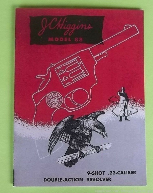 J.C. HIGGINS MODEL 88 9-SHOT .22LR CALIBER DOUBLE-ACTION REVOLVER MAN. (580-img-0