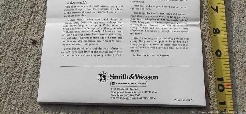 SMITH & WESSON 9MM DOUBLE ACTION SEMI-AUTO MODEL 439 & 539 Manual (549)-img-2