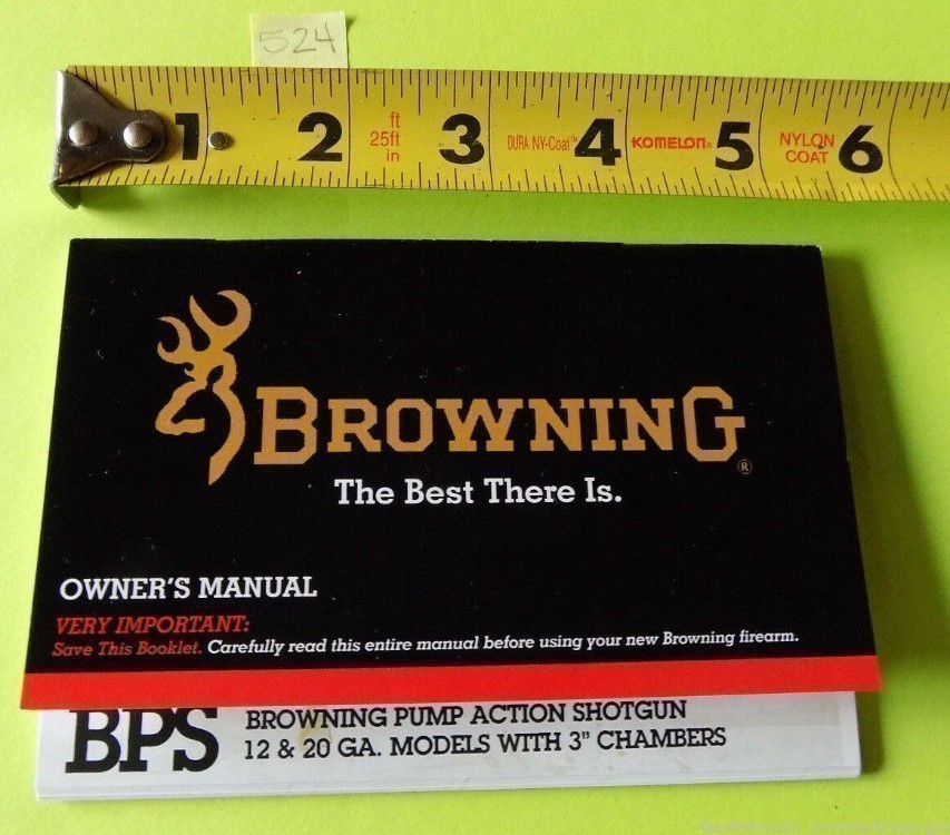 Browning 3" Chambered BPS Pump Action Shotgun 12 & 20 Gauge Manual (524)-img-2