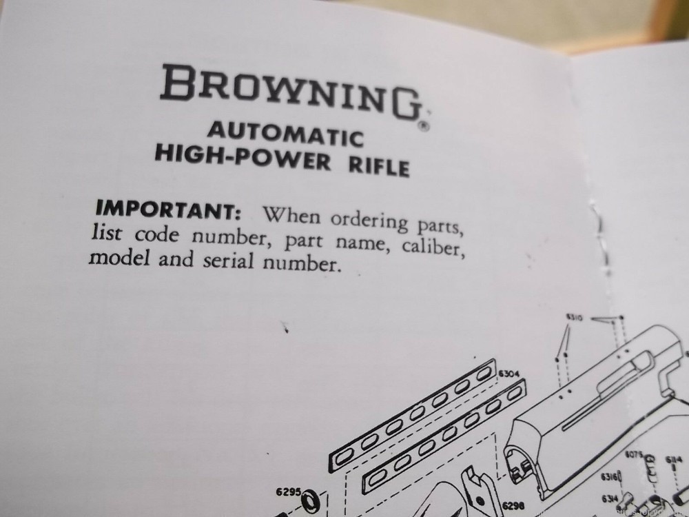 BROWNING AUTOMATIC HIGH POWER RIFLE OWNERS MANUAL (515)-img-3