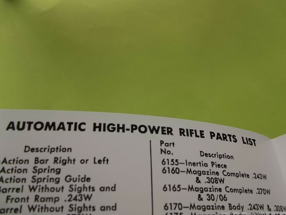 BROWNING AUTOMATIC HIGH POWER RIFLE OWNERS MANUAL (515)-img-5