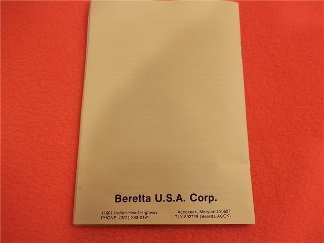 BERETTA 22/25 PISTOL 950 BS Owners manual (394)-img-1